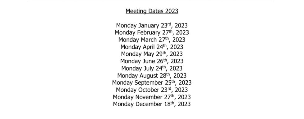 2023 Meeting Dates Local 249 2023-meeting-dates-local-249